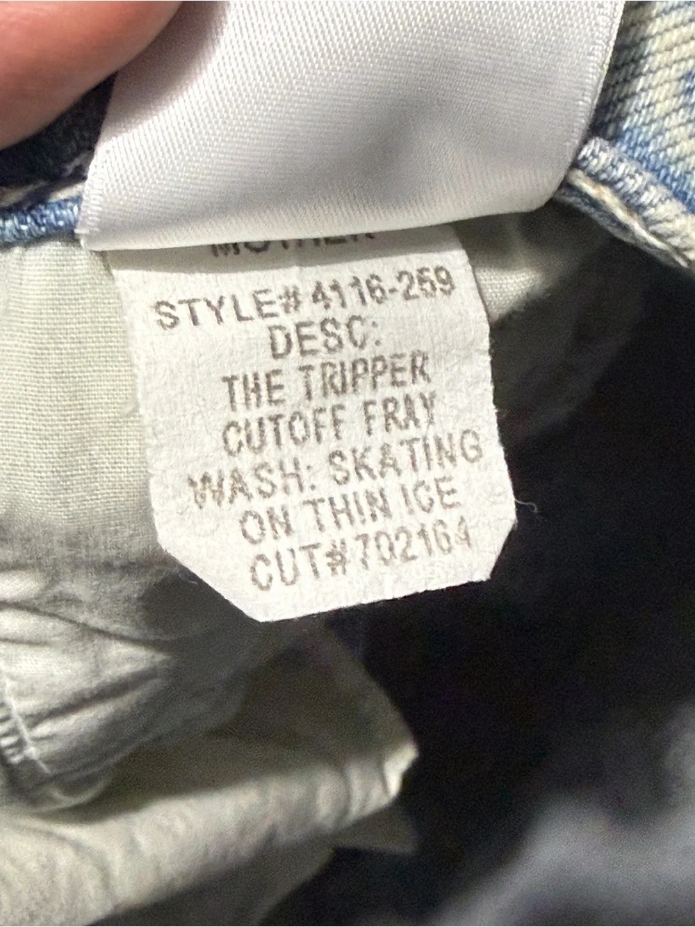 Mother Superior The Tripper Cutoff Fray Shorts Women's 29 in Skating on Thin Ice